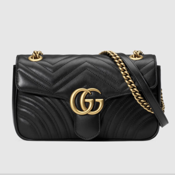 gucci Marmont Series Small Quilted Women's Shoulder Backpack Crossbody Bag Style 443497DTDIT1000