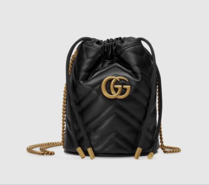 gucci Marmont series chain mini women's bucket bag crossbody bag model number 575163DDRT1000