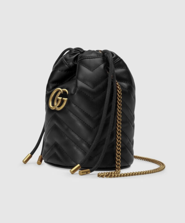 gucci Marmont series chain mini women's bucket bag crossbody bag model number 575163DDRT1000