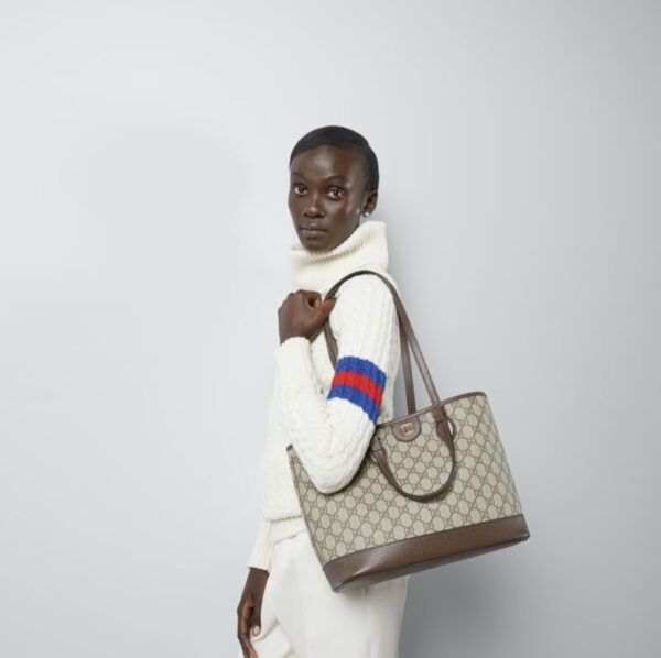 gucci Ophidia series small tote bag handbag shoulder bag vegetable basket style number 765043K9GSG8358