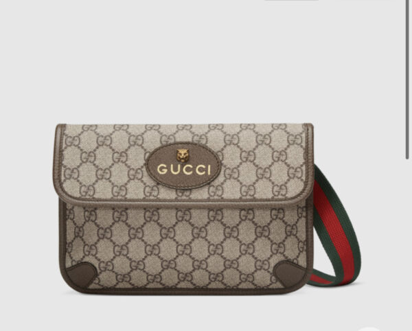 gucci Supreme canvas waist bag crossbody bag tiger head bag model number 4939309C2VT8745 - Image 2