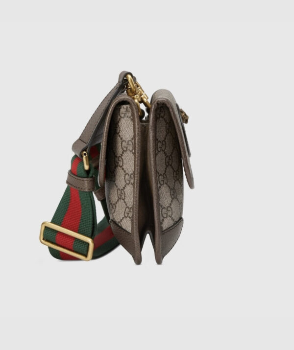 gucci Supreme Canvas Small Postman Bag Tiger Head Bag Style Number 5010509C2VT8745