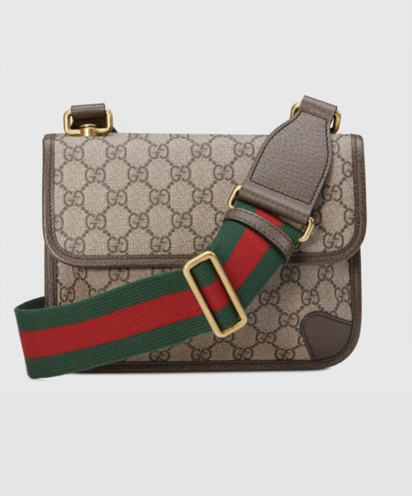 gucci Supreme Canvas Small Postman Bag Tiger Head Bag Style Number 5010509C2VT8745