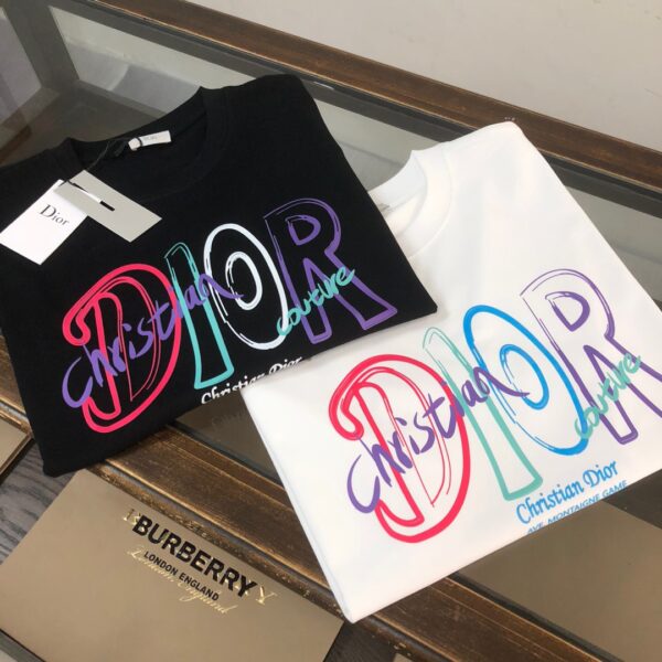 Dior T-shirt round neck short sleeved  made pure cotton ﻿