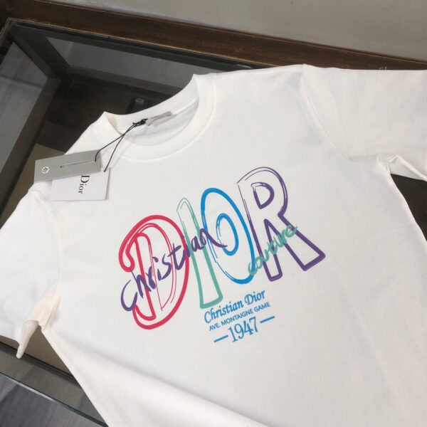 Dior T-shirt round neck short sleeved  made pure cotton ﻿