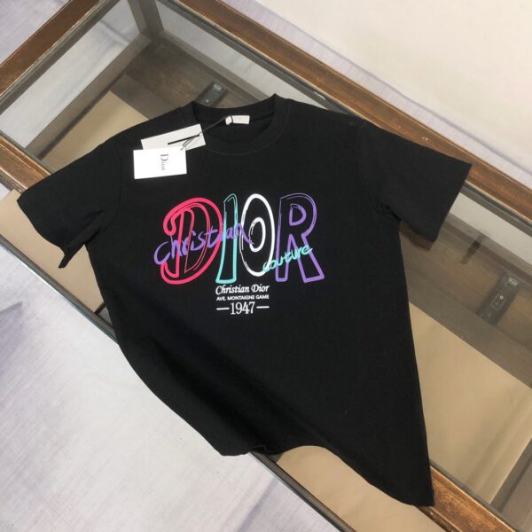 Dior T-shirt round neck short sleeved  made pure cotton ﻿