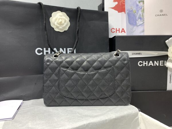 Model: 1112 Classic CF Diagonal Cross Bag Hand Silver Chain