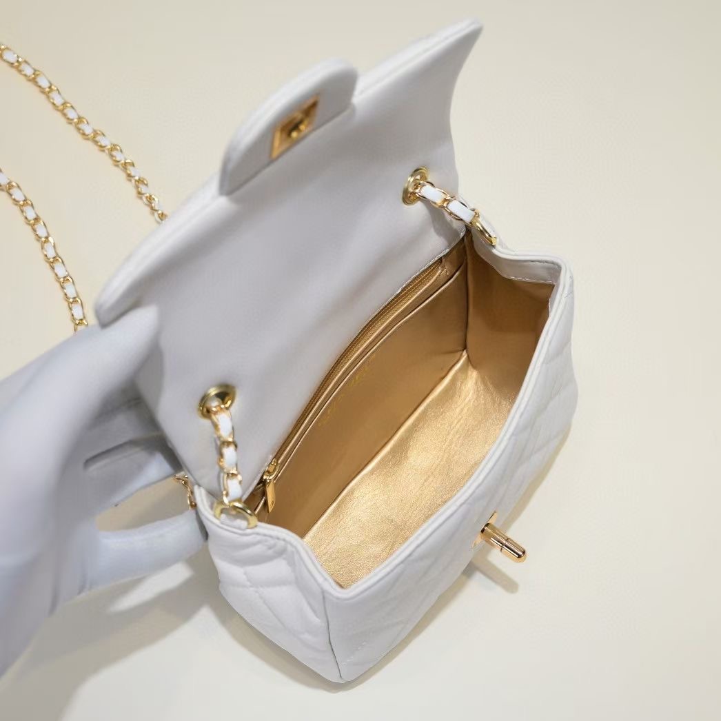 Chanel Flap Bags Classic with Pearl & Ball Chain Details 17 Chanel Flap Bags Classic with Pearl & Ball Chain Details - Image 17