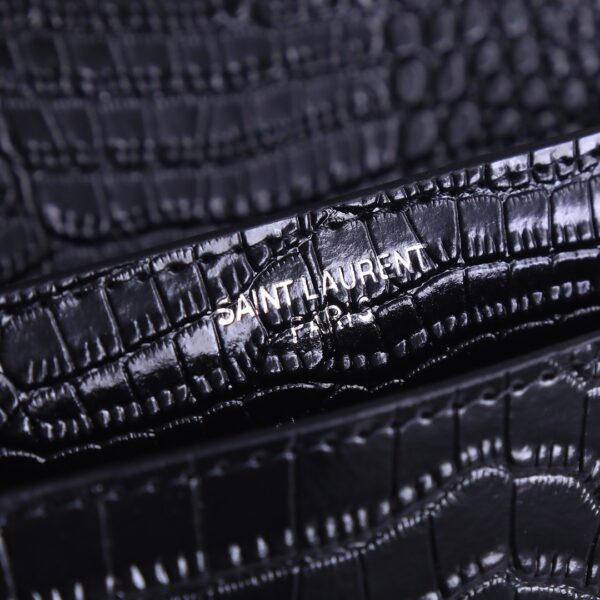 Yves Saint Laurent Latest Crocodile Pattern Sunset Bag Top Imported Original Leather Crocodile Pattern Model: 442906 Crocodile Pattern 422906