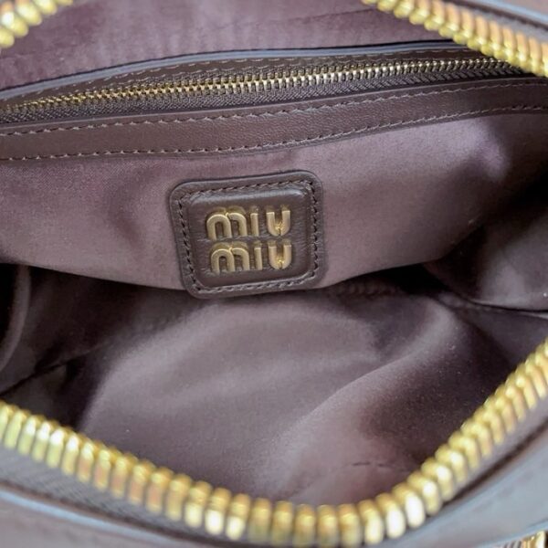 miumiu Model number 5BB142, M's new bowling bag with a unique Matelasse style.