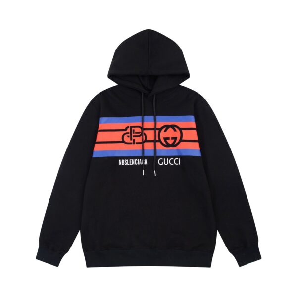 gucci Co branded FW Autumn/Winter Collection Co branded Logo Color blocked Logo Printed Hoodie