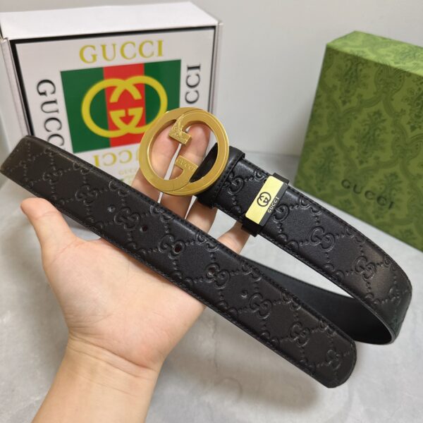 Original quality and exquisite workmanship of cowhide belt counter, fashionable brand width of 3.8CM