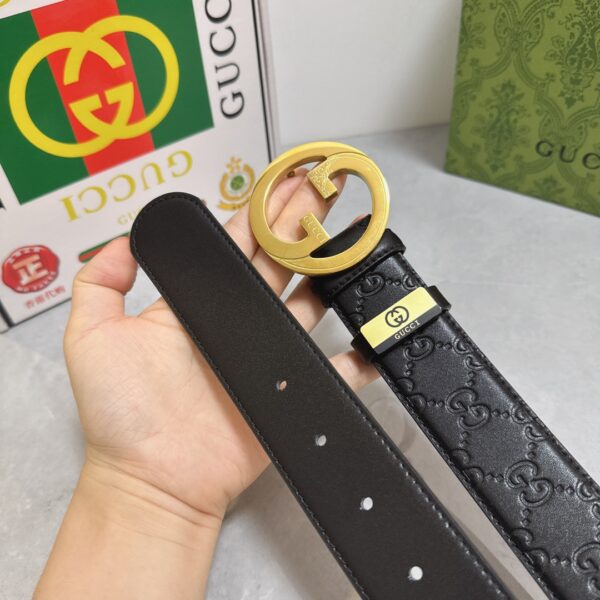 Original quality and exquisite workmanship of cowhide belt counter, fashionable brand width of 3.8CM