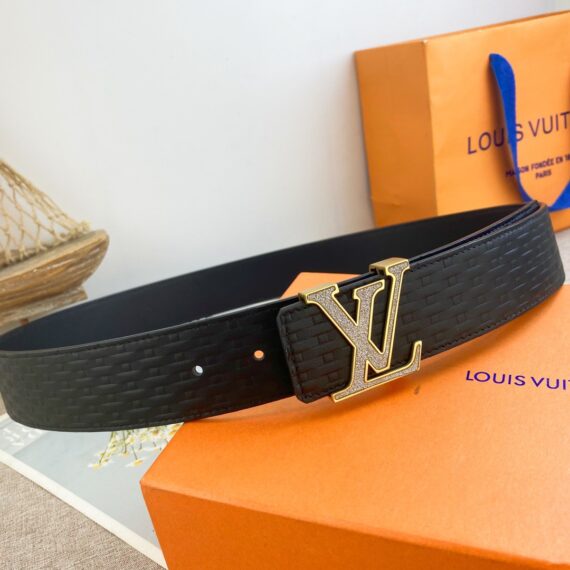 Special leather belt series, original hardware boutique stainless steel buckle, width 3.8CM