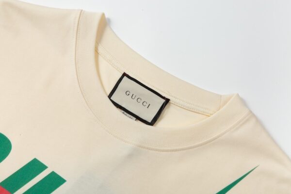 gucci T-shirt Blade Flash Printed Round Neck Short Sleeve