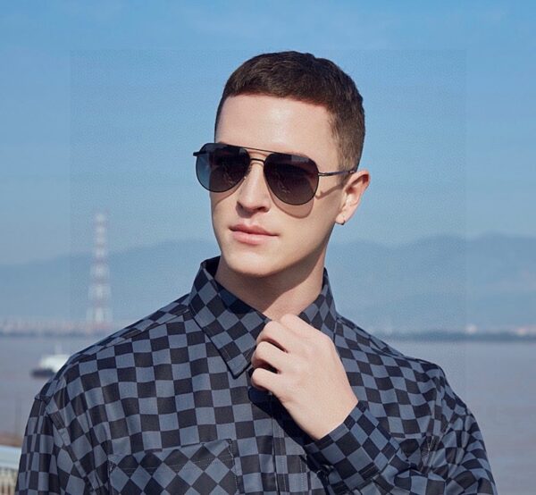 2025 new couple sunglasses polygonal sunglasses IP plated model g41803