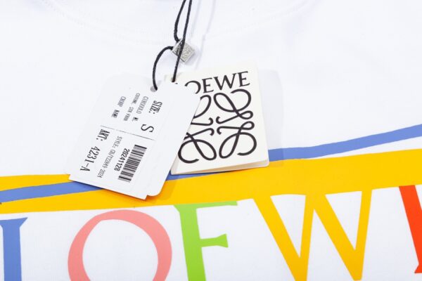 Cartoon elemeLoewe nt printed T-shirt, couple style, simple and versatile, star style