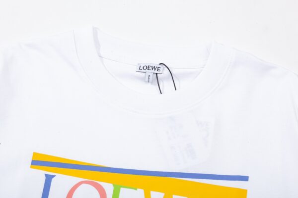 Cartoon elemeLoewe nt printed T-shirt, couple style, simple and versatile, star style