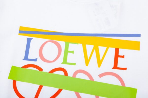Cartoon elemeLoewe nt printed T-shirt, couple style, simple and versatile, star style
