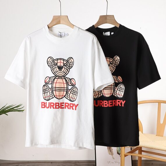 Burberry Summer New Cute Bear Printed T-shirt