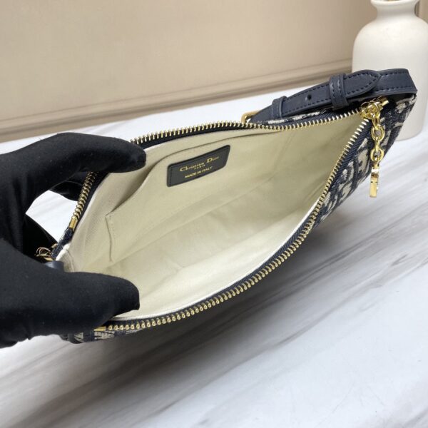 Dior moon bag semi-circular bag shape classic oblique old flower fabric letter