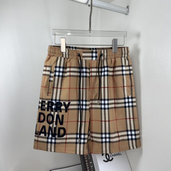 Burberry shorts Classic checkered mens leisure sports