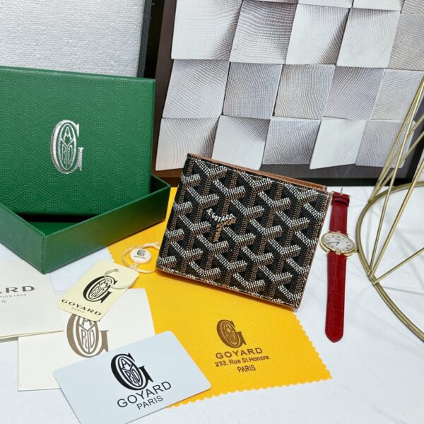 Goyard Wallet Men's Women's Foldable with Slot Passport Clip